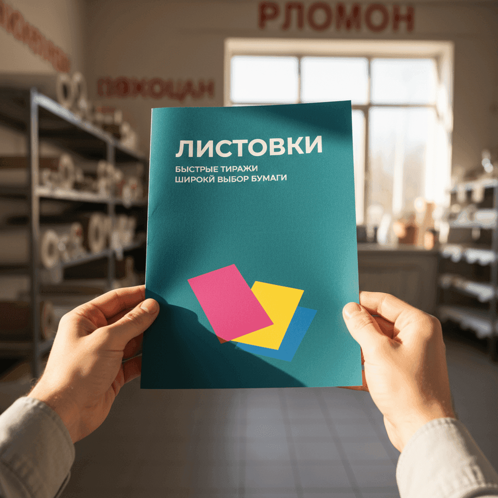 Листовки — печать на заказ в Москве, типография «Технологии Печати», вид 7