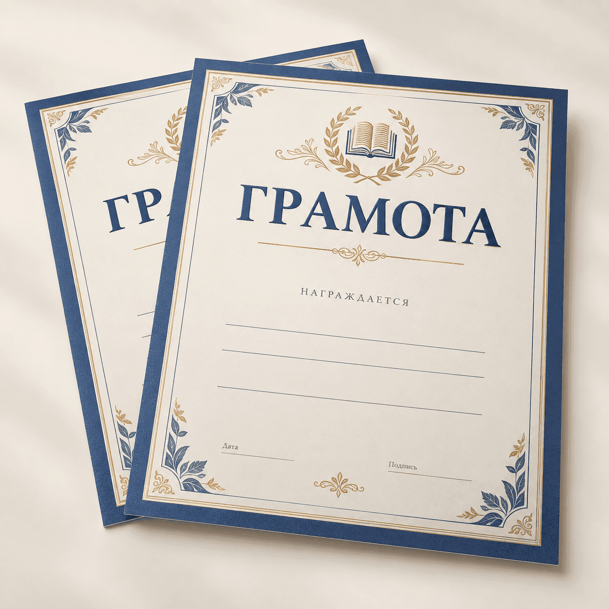 Сертификаты, грамоты, дипломы — печать на заказ в Москве, типография «Технологии Печати», вид 3